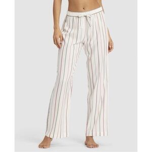 COZY EARTH Women’s Soft Woven Pajama Pant in Cottage Stripe - XL
